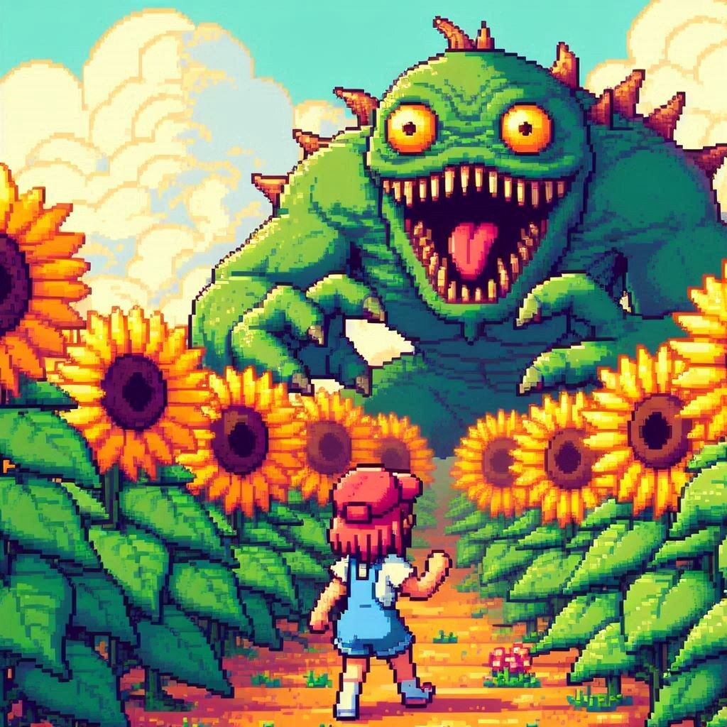 向日葵畑のボスモンスター