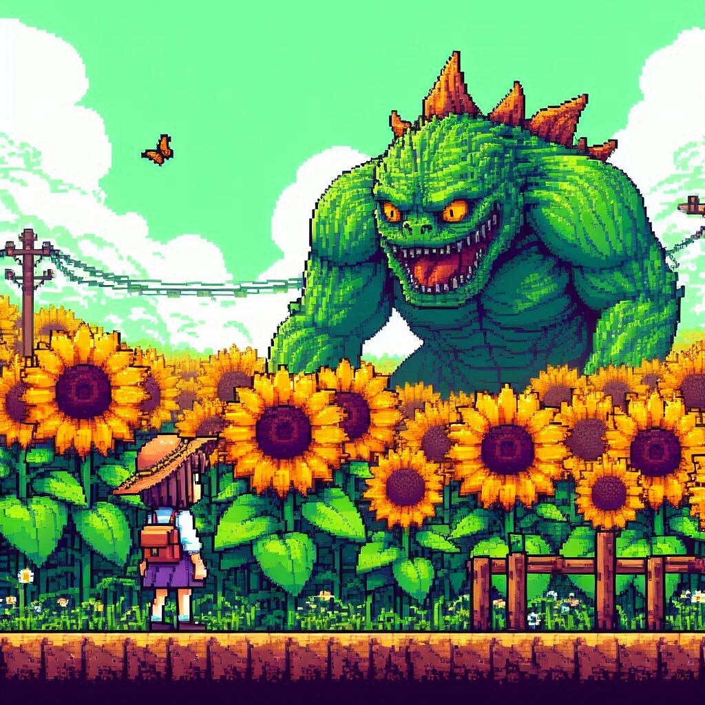 向日葵畑のボスモンスター