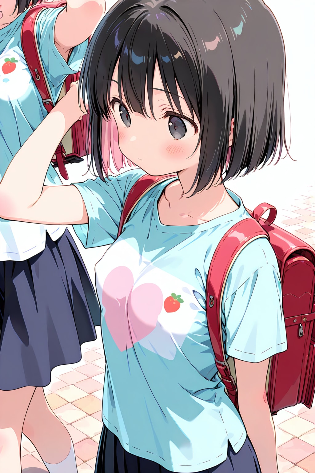 毎朝すれ違う子