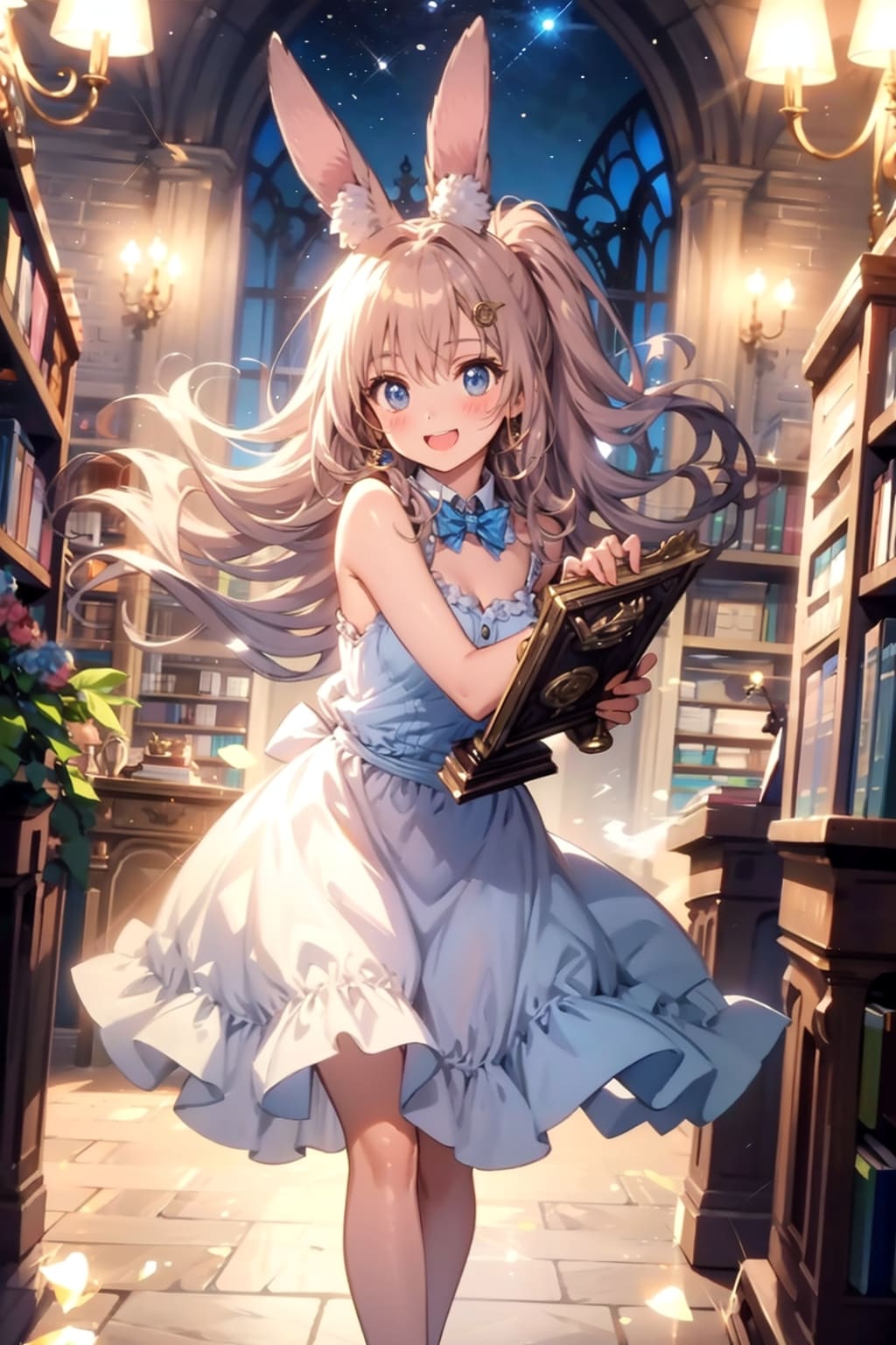 ウサギ娘が司書さんをしている図書館