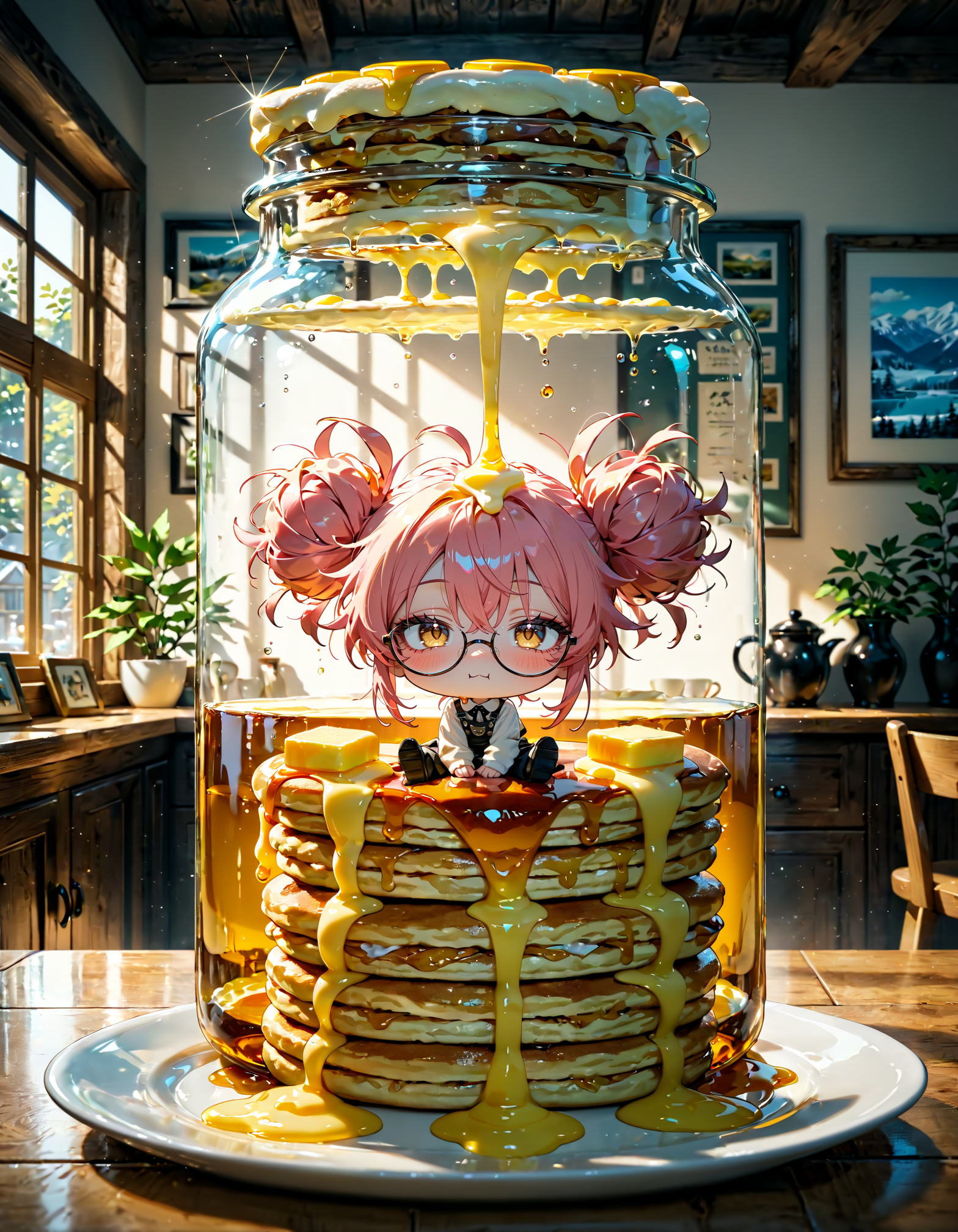 今日は何の日？　ホットケーキの日 | の人気AIイラスト・グラビア