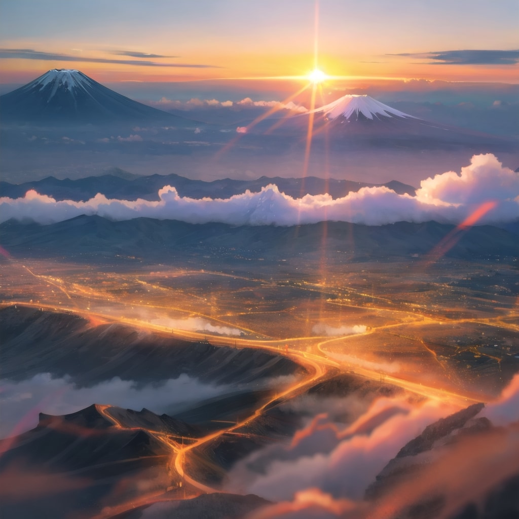 初日の出 | の人気AIイラスト・グラビア