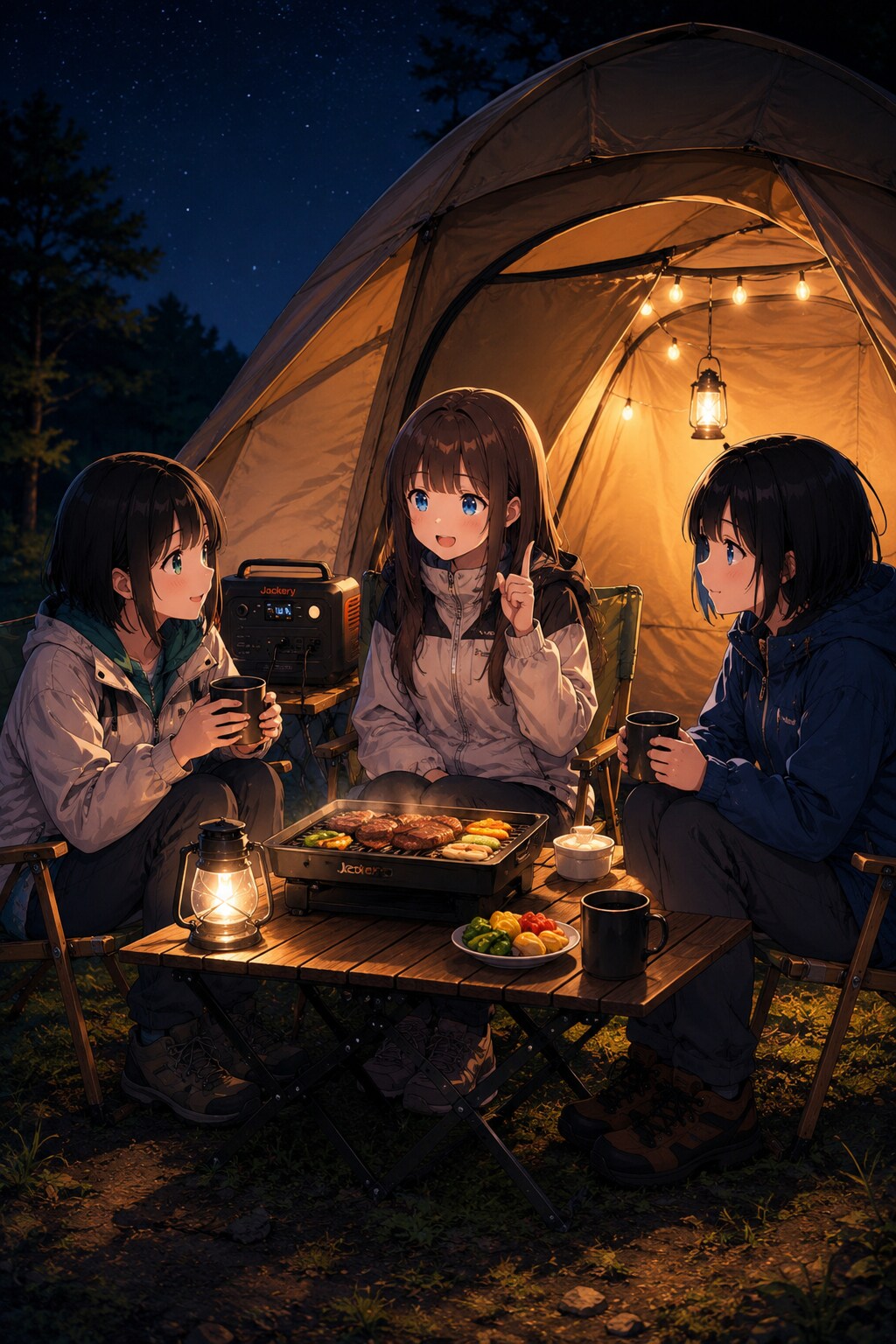 仲良し3人でキャンプ