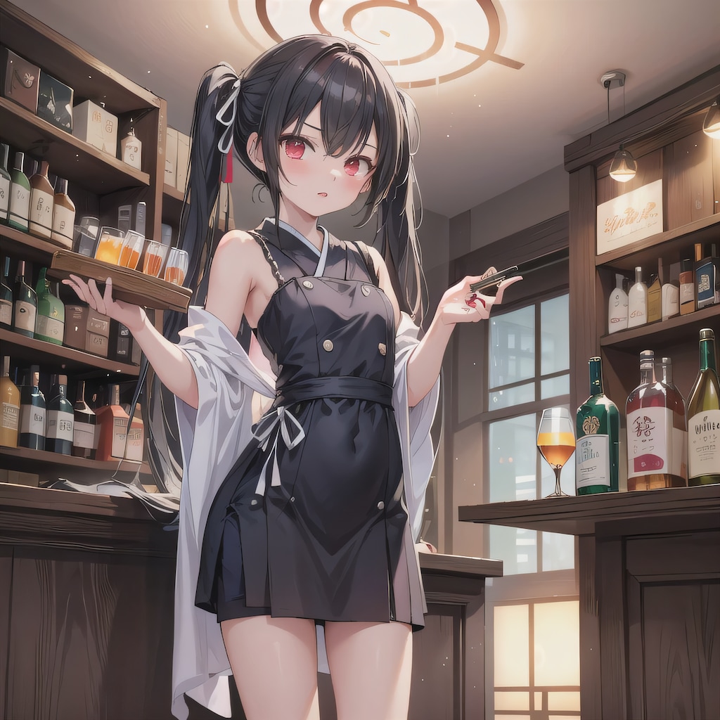 黒髪ツインテで酒場の少女３