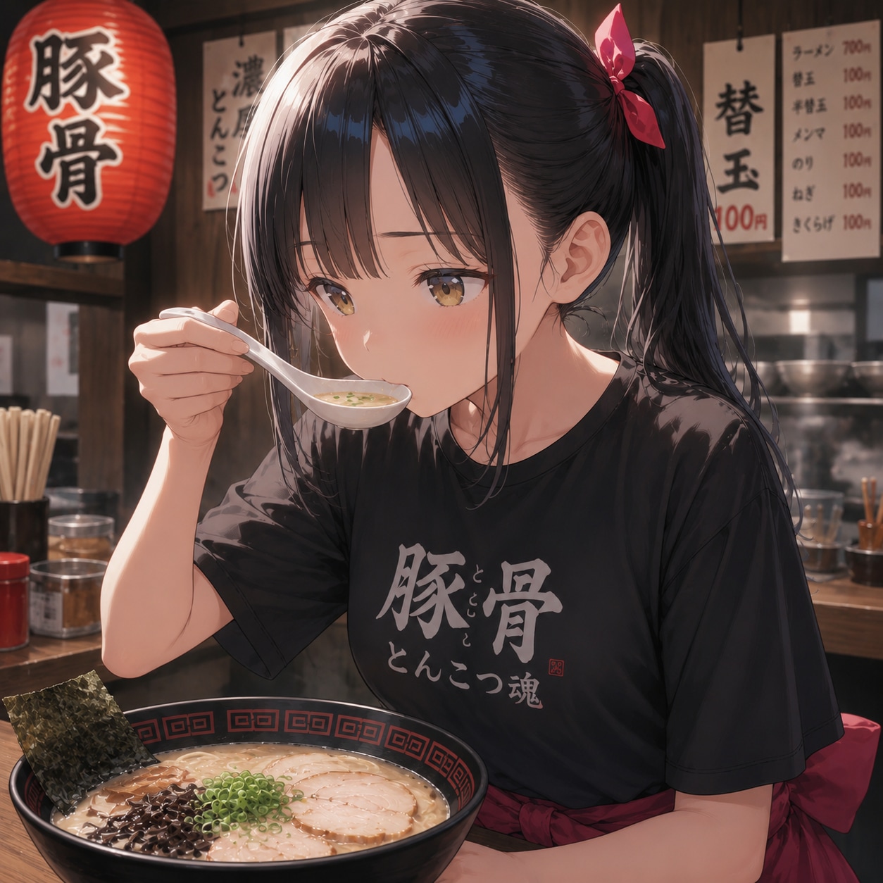 5.「と」→「豚骨スープ」たろう