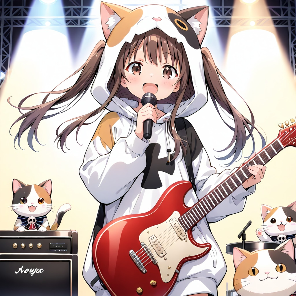 ヘヴィメタにゃん（６） | の人気AIイラスト・グラビア