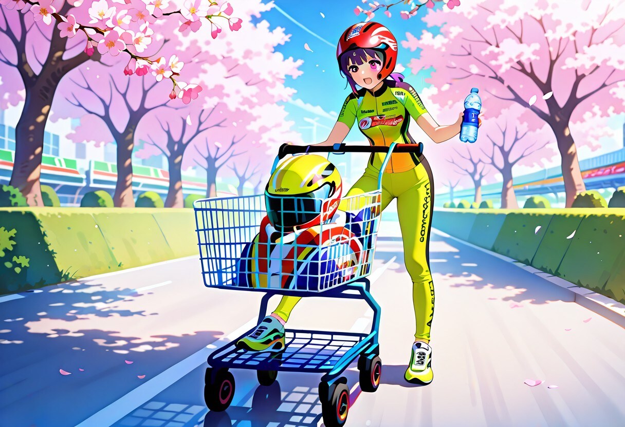 ショッピングカートレース2026⑥ | の人気AIイラスト・グラビア