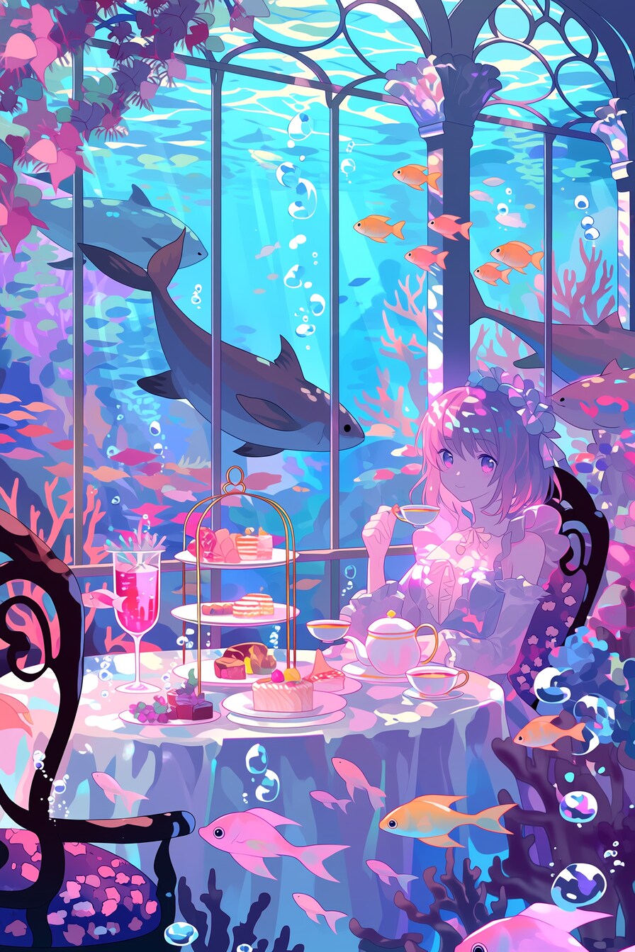 水中アフタヌーンティー