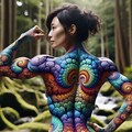 ちょっとキワどいフラクタルアート ボディペインティング 4枚目