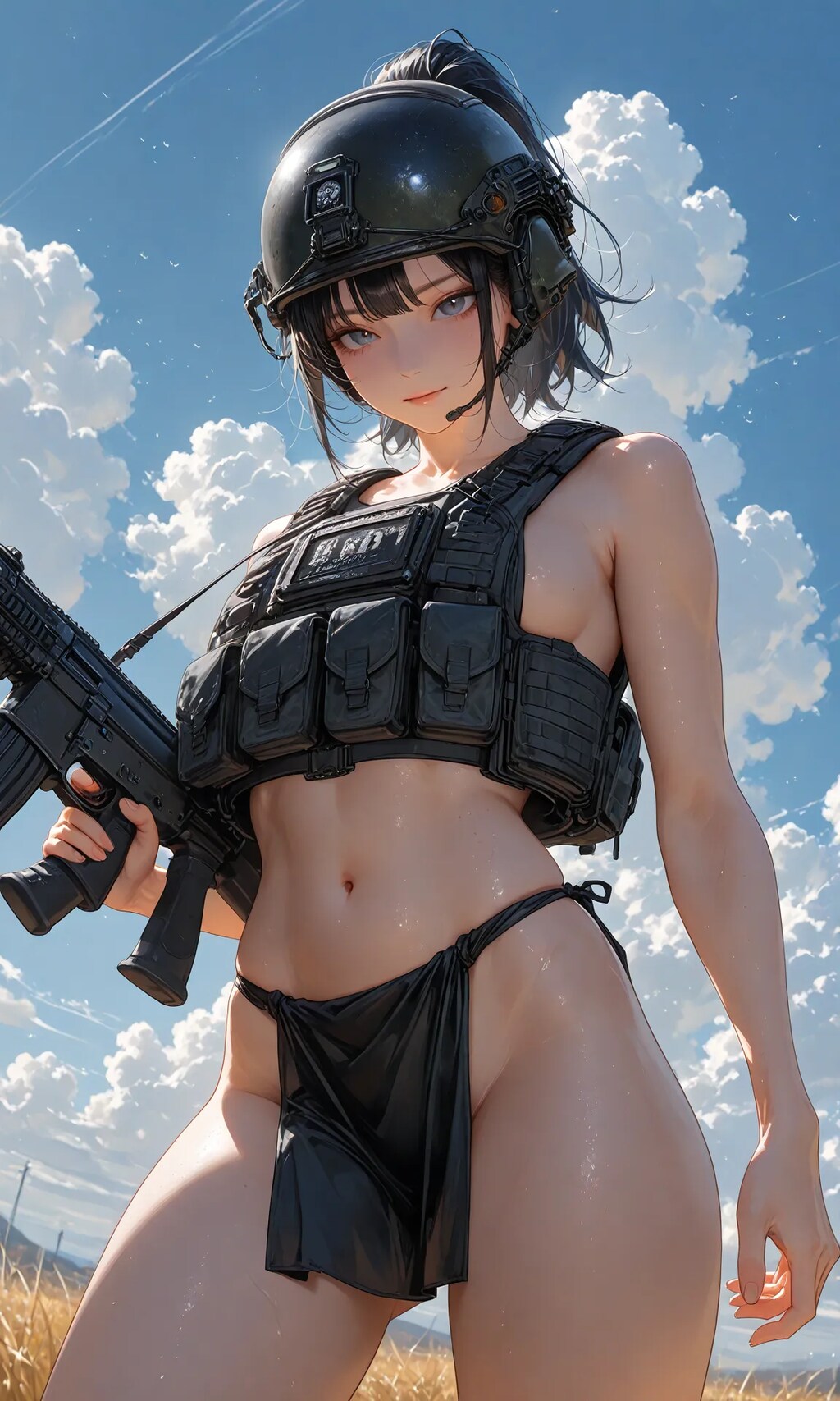 Loincloth girl (Tactical vest)