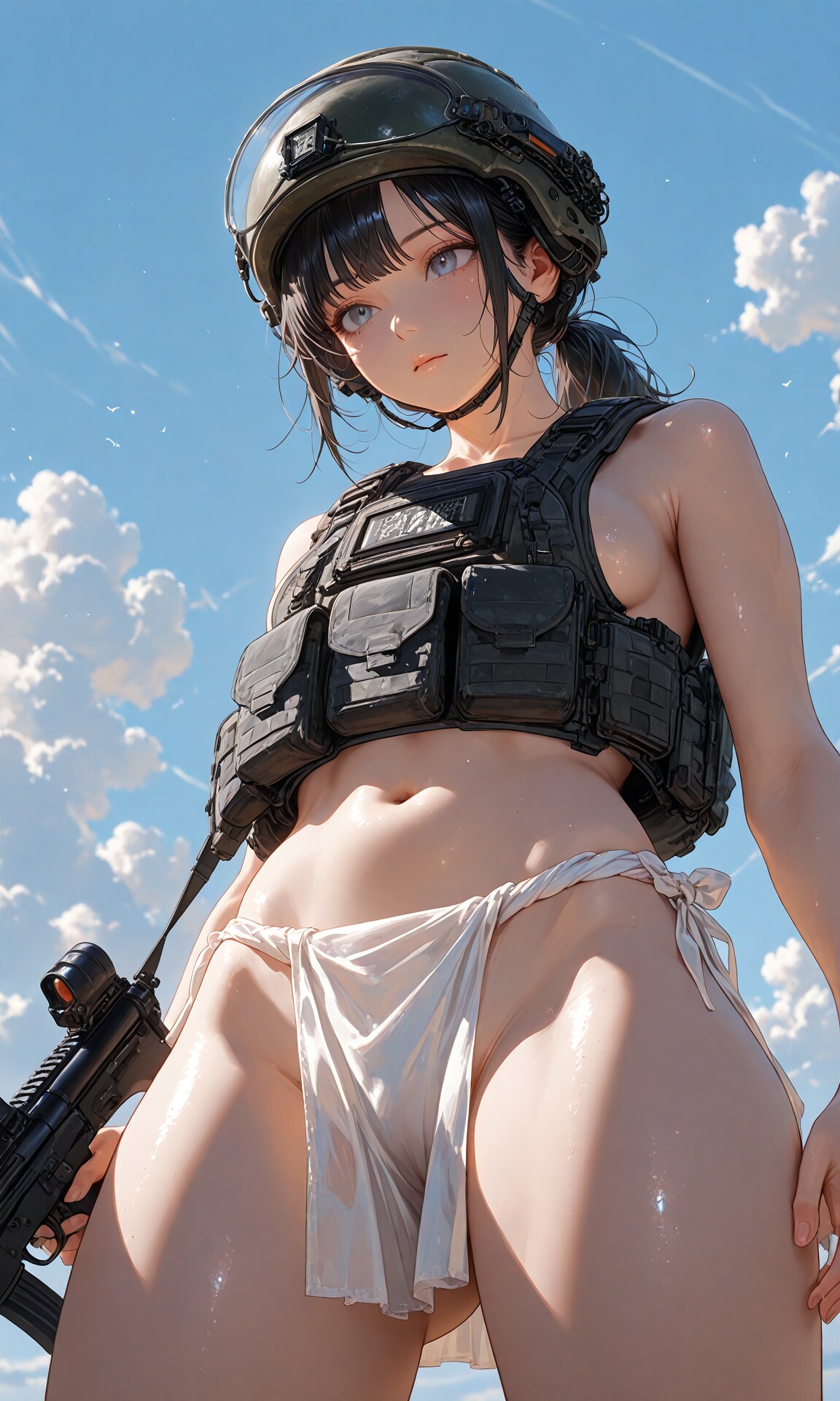 Loincloth girl (Tactical vest)