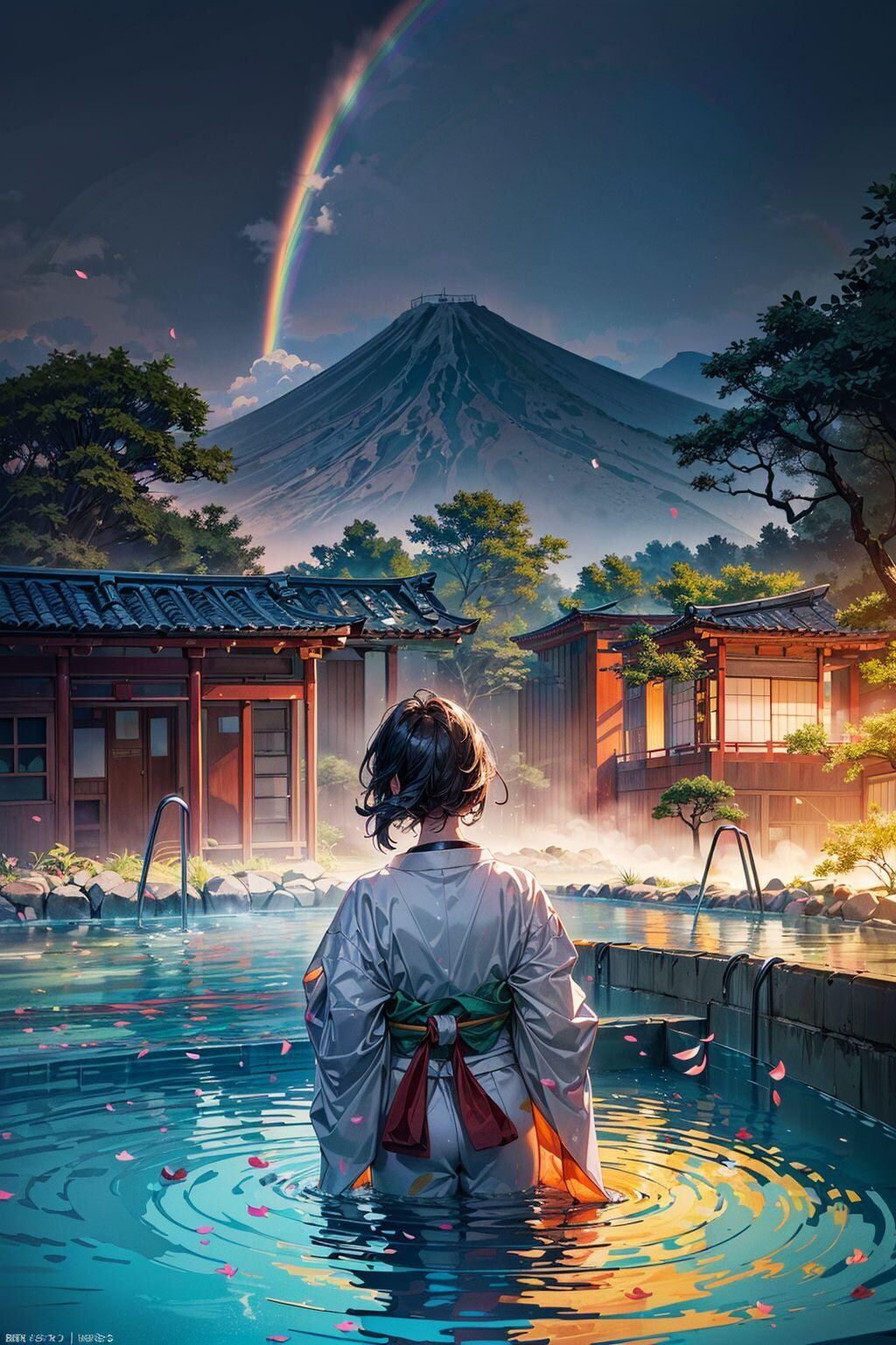 秘湯からの景色