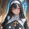 光沢修道服恵体お姉さん 2枚目