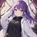 紫髪パーカーちゃん 4枚目