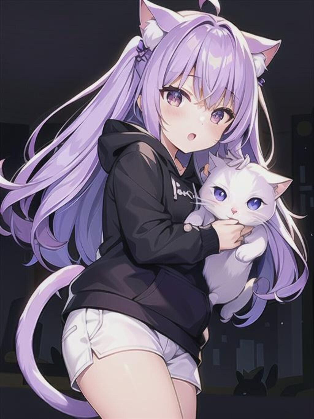 紫髪パーカーちゃん