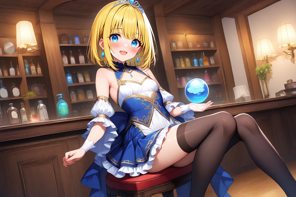 金髪の占い少女６