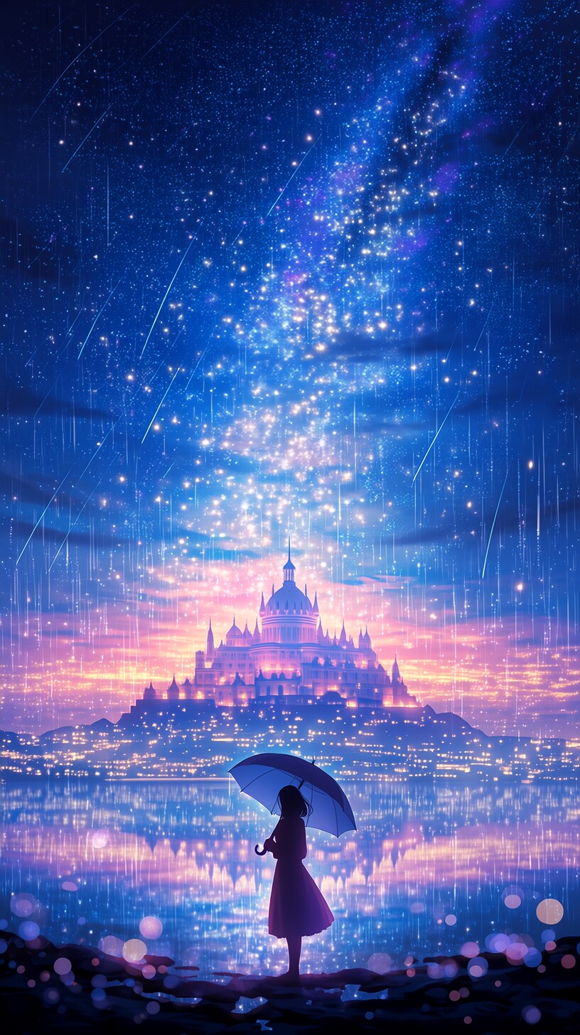 星の雨 | の人気AIイラスト・グラビア