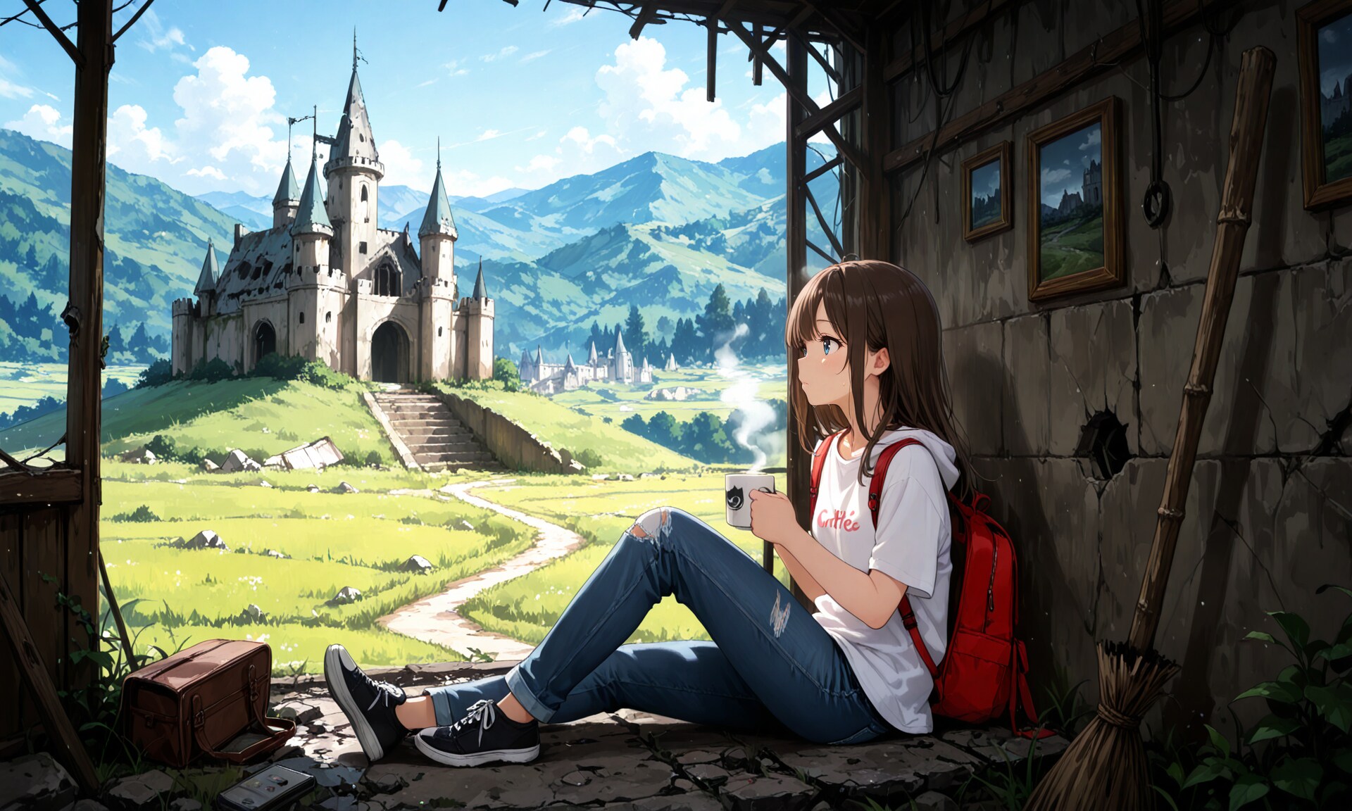 廃城観光 | の人気AIイラスト・グラビア