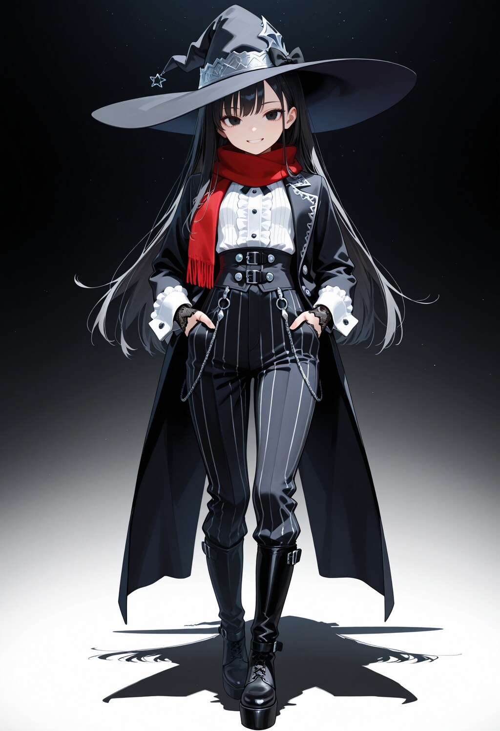 格好良い系ゴシック衣装な魔女さん