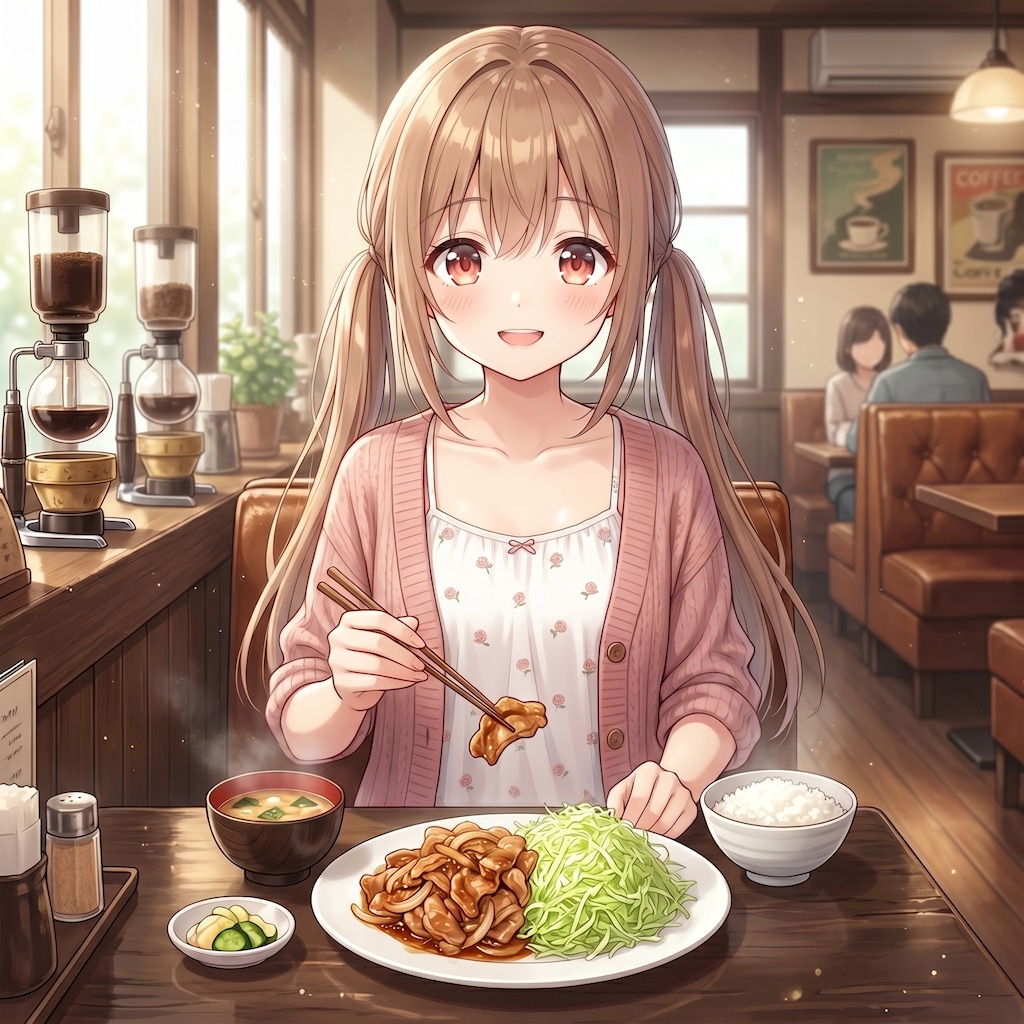 梢とランチ（７）生姜焼きランチ
