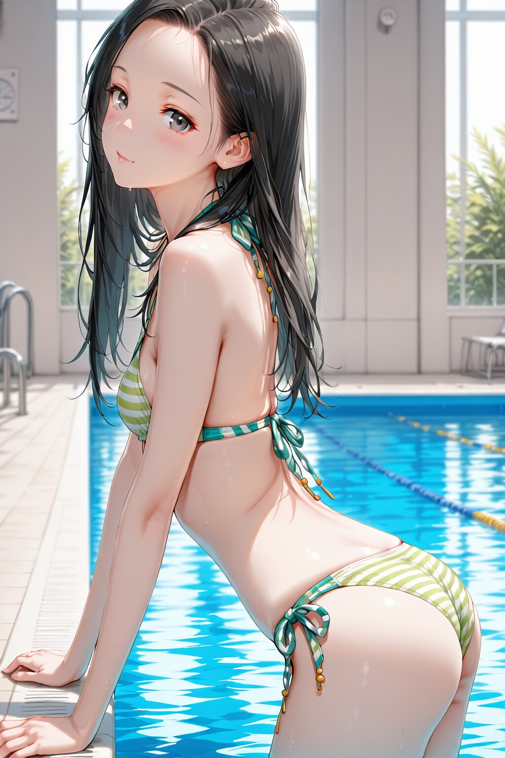 QILIN　VS　BEHIMOTH　ストライプ水着　和歌月まりあ