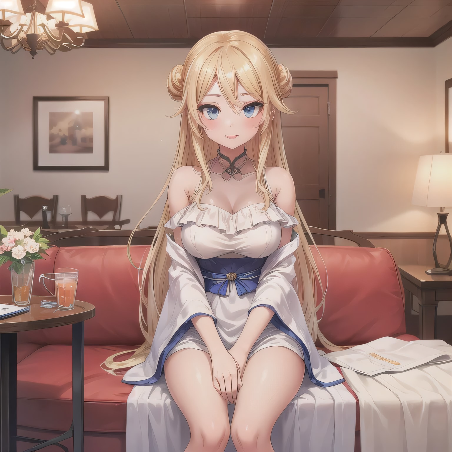 金髪ロングの少女５ | の人気AIイラスト・グラビア