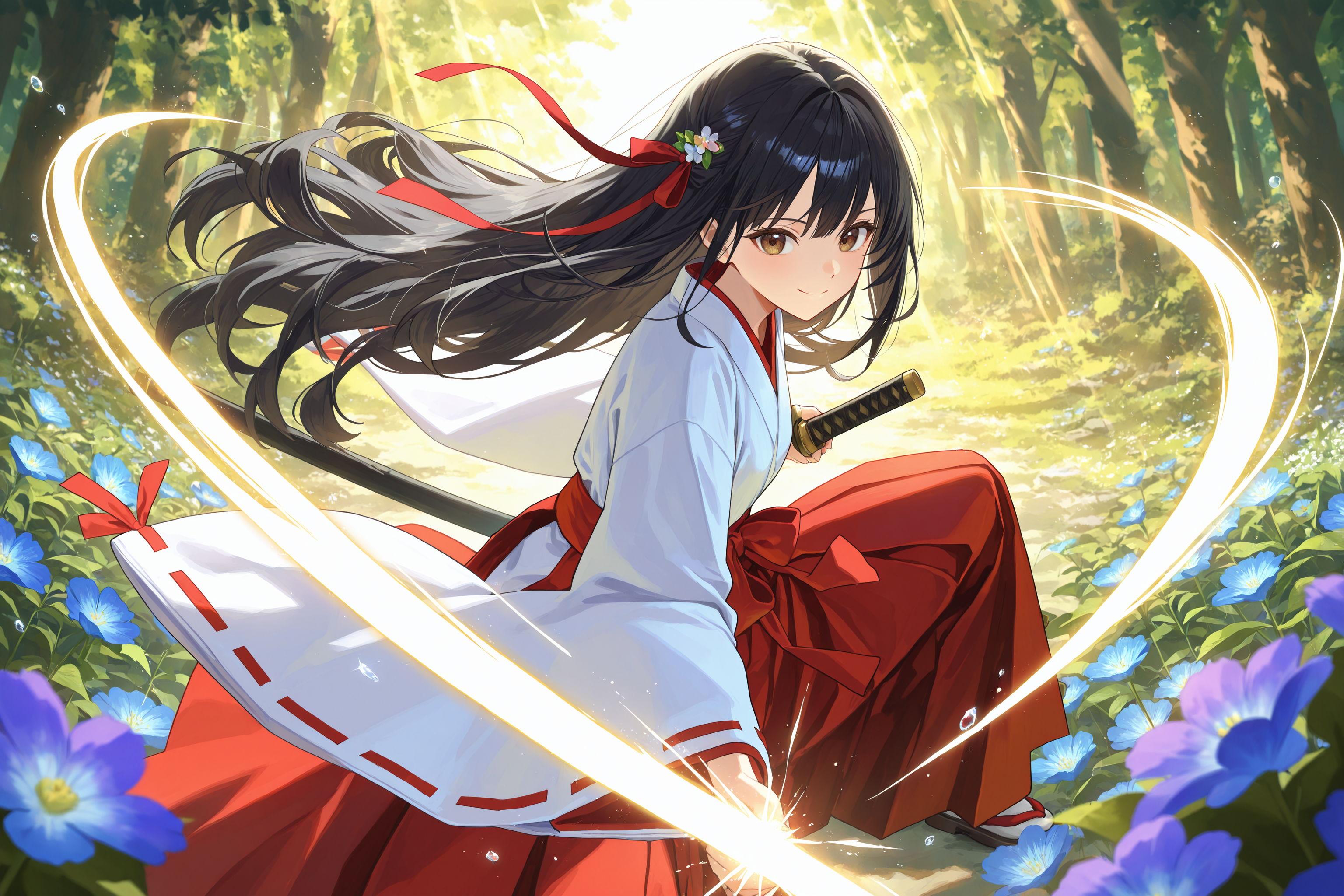 異世界神社の巫女さん（神楽さん） | の人気AIイラスト・グラビア