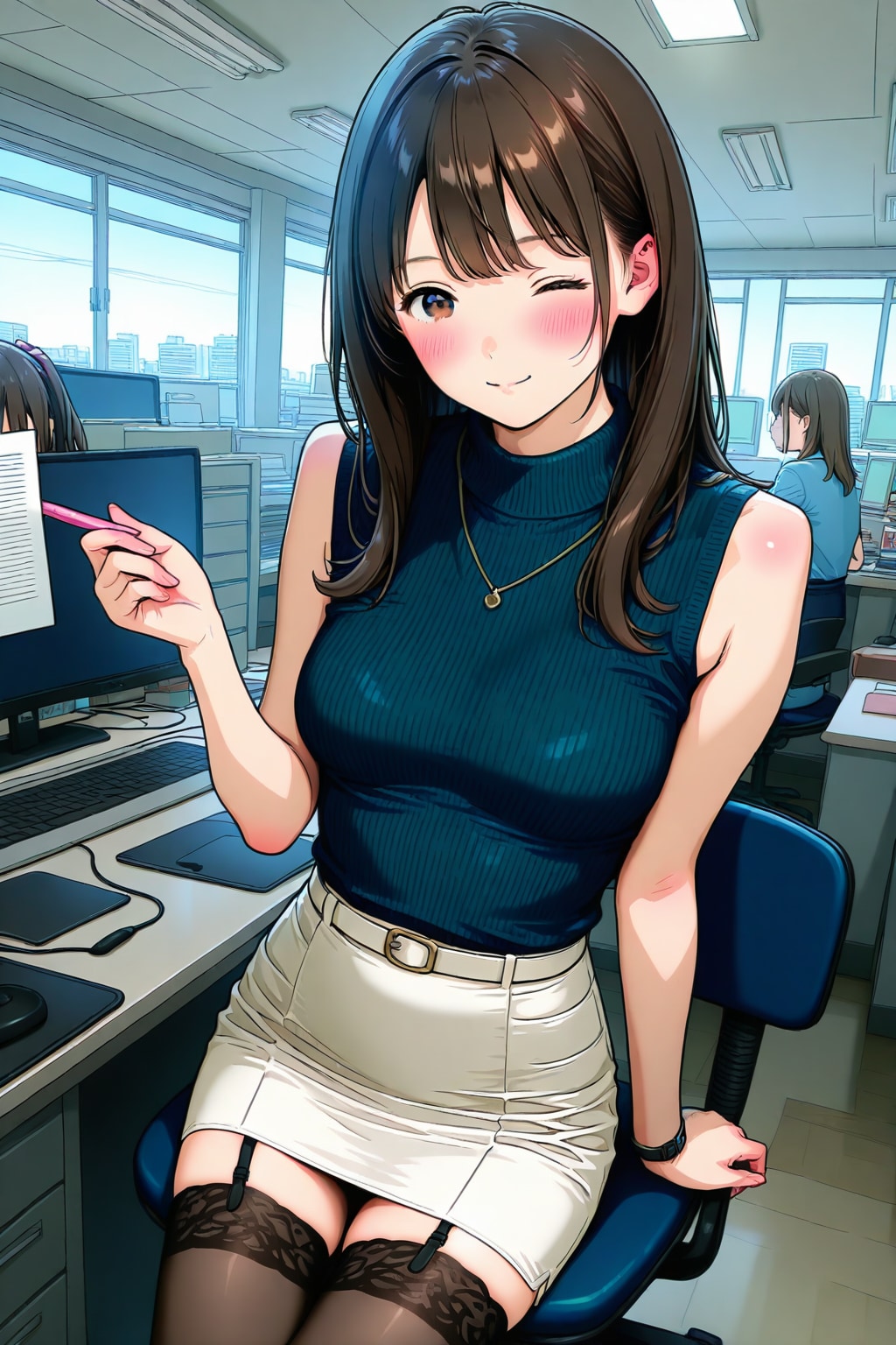 カッコつけながらも耳が赤い先輩