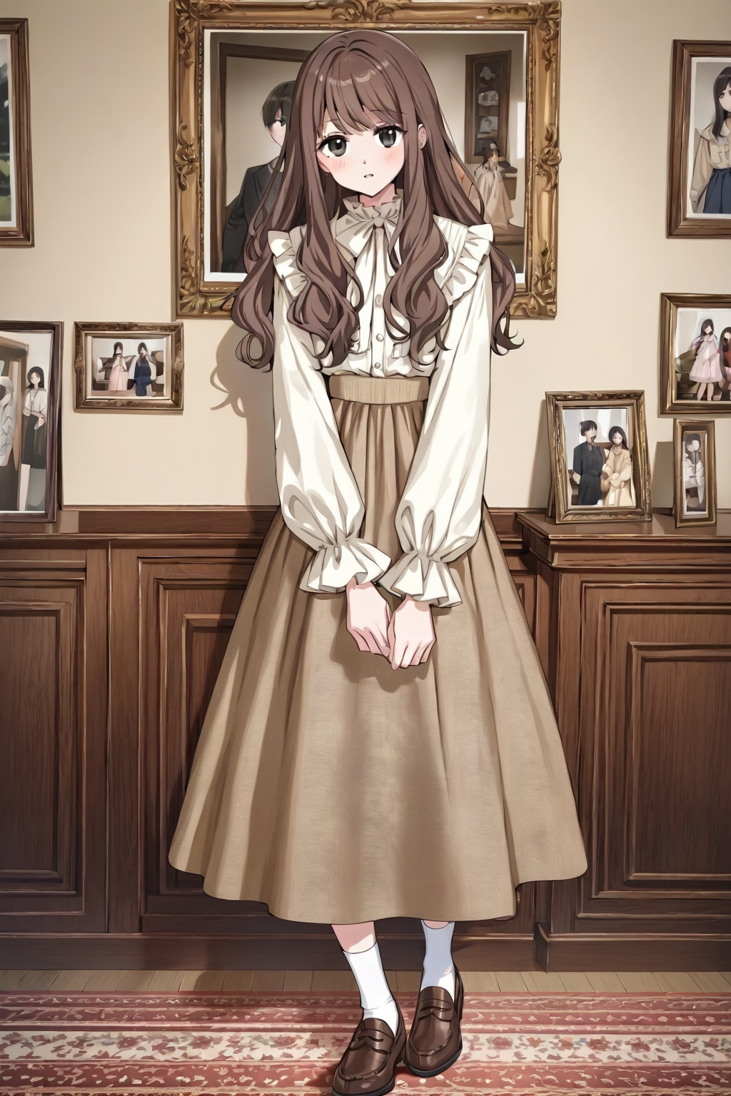 ロングスカートのお嬢様