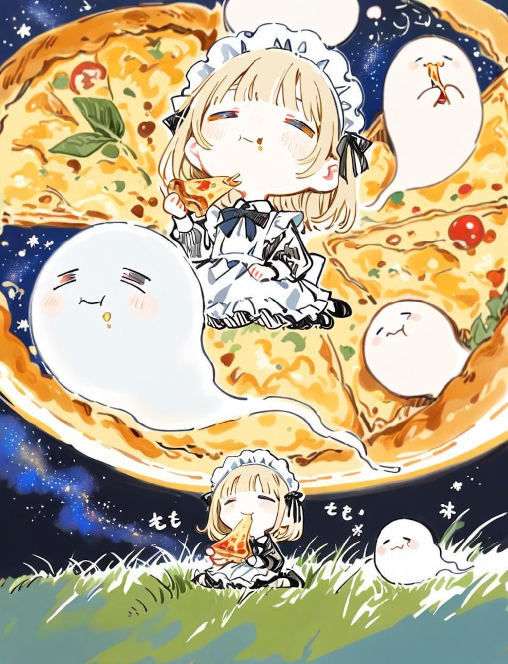 星降る夜とおピッツァと✨🍕
