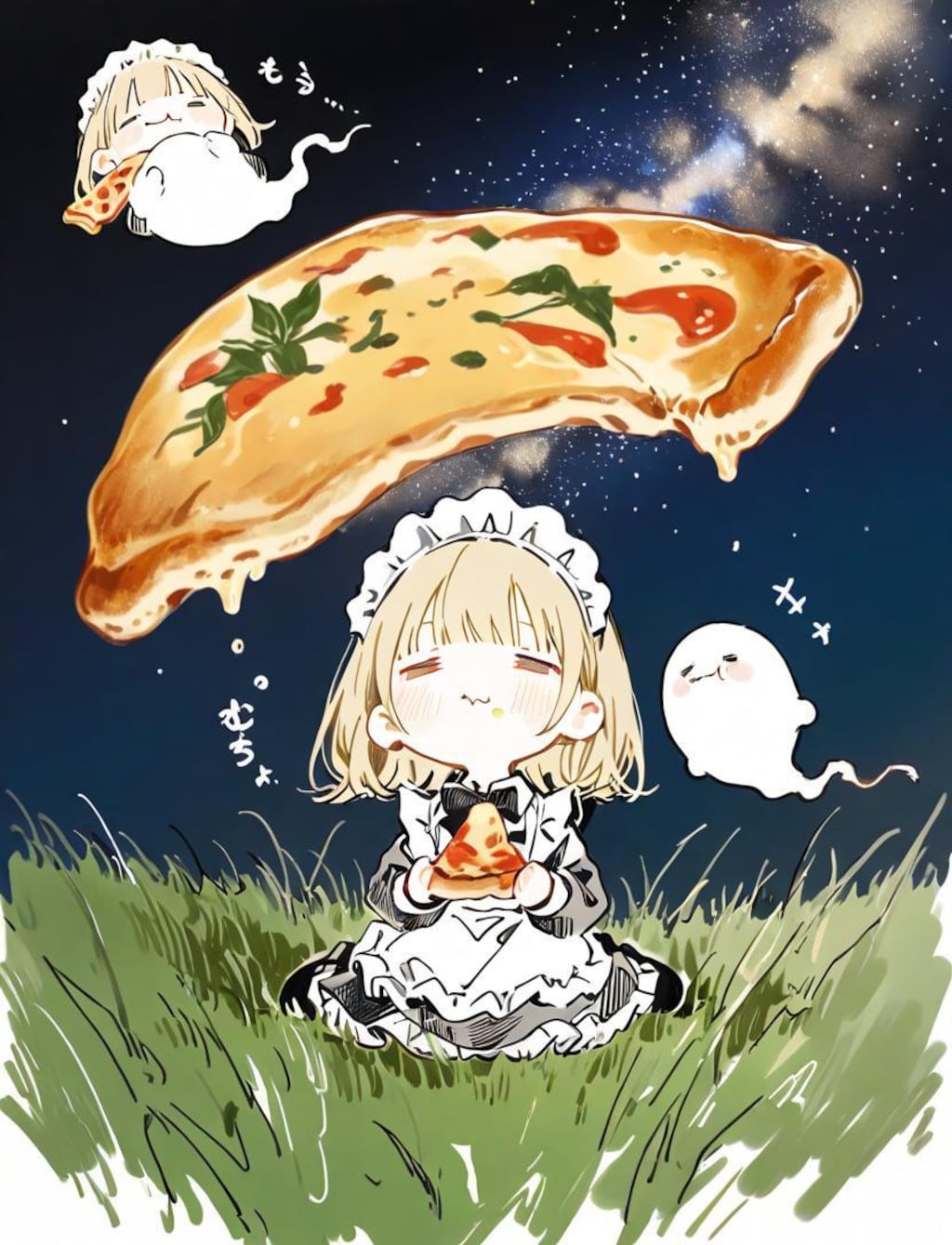 星降る夜とおピッツァと✨🍕