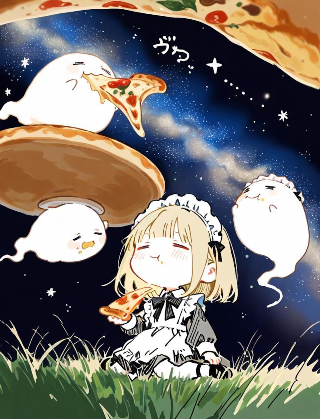 星降る夜とおピッツァと✨🍕