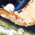 星降る夜とおピッツァと✨🍕 8枚目