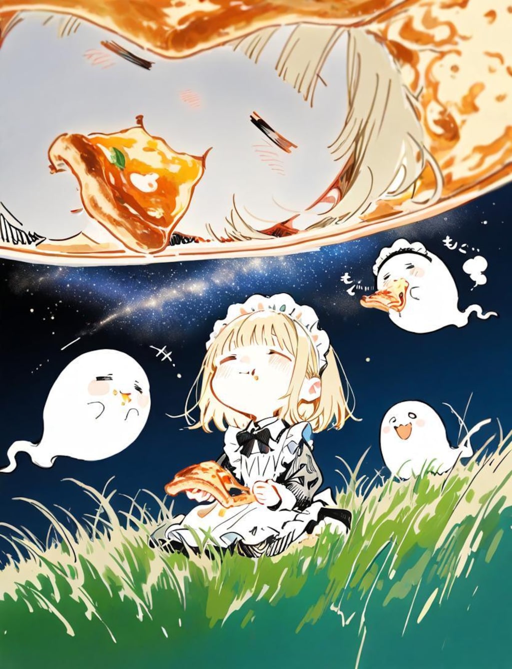 星降る夜とおピッツァと✨🍕