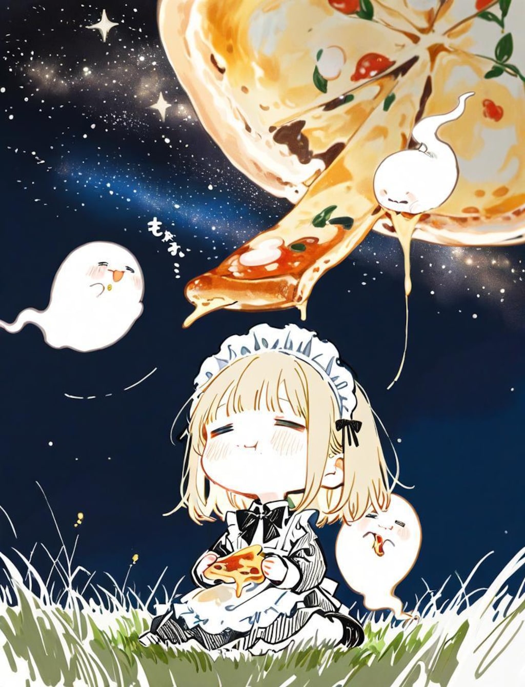 星降る夜とおピッツァと✨🍕