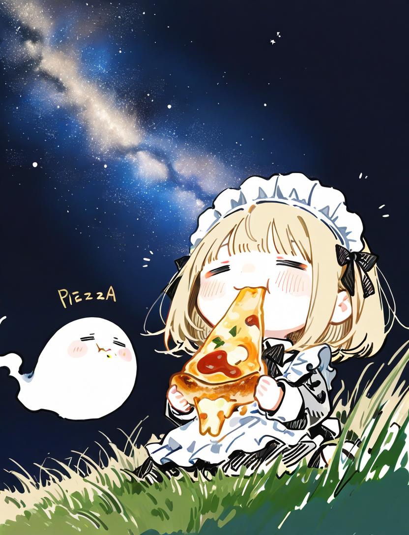 星降る夜とおピッツァと✨🍕