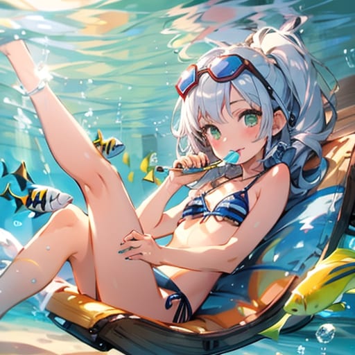 シュノーケリング　ちちぷい出力テスト