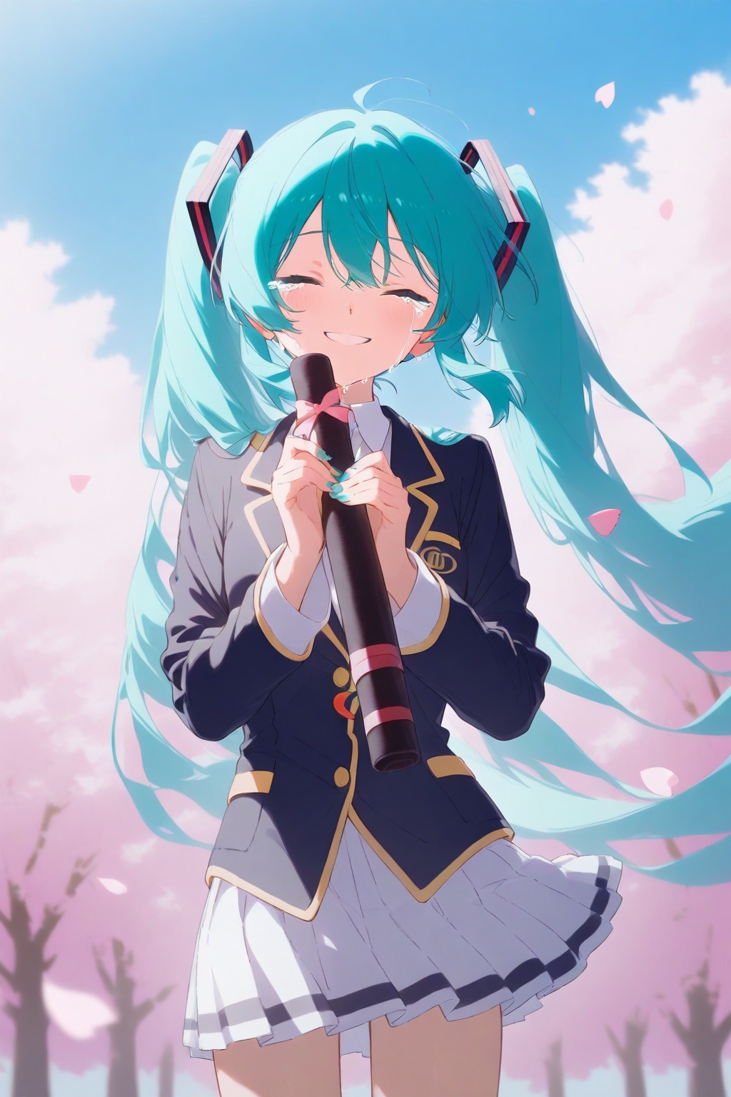 初音ミク、学校を卒業！