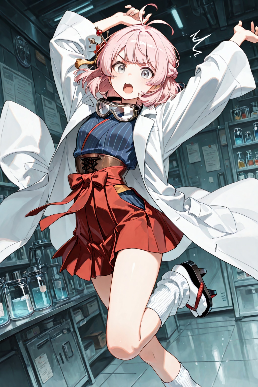 昔書いていた黒歴史ノートの設定で画像生成してみた。5キャラ目