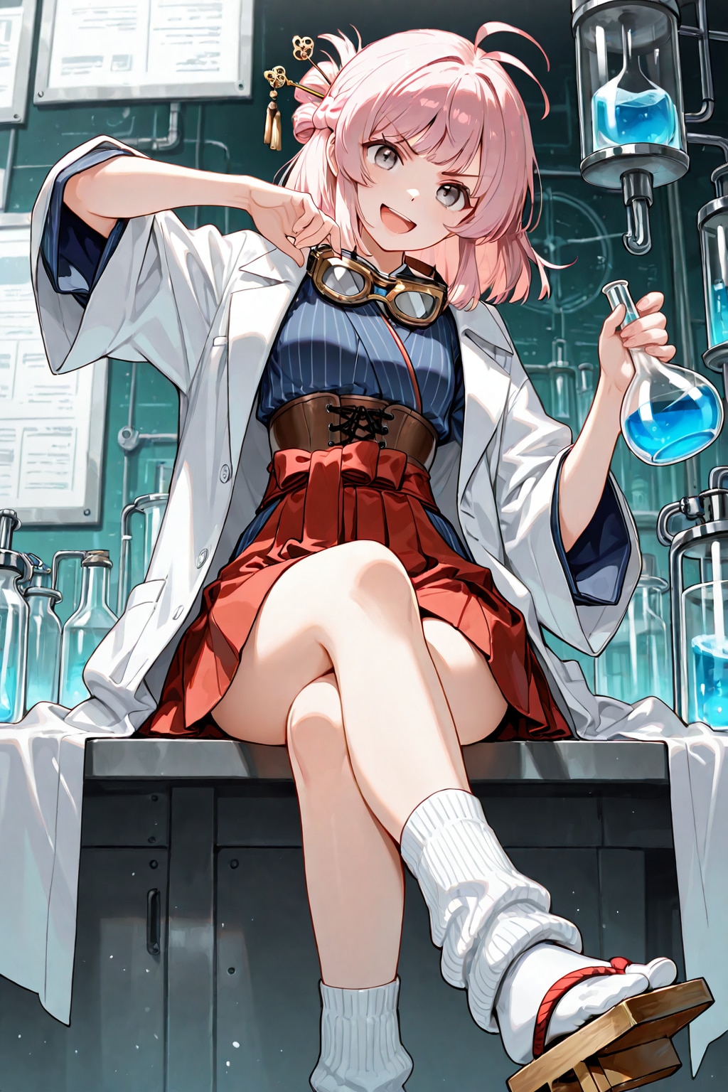 昔書いていた黒歴史ノートの設定で画像生成してみた。5キャラ目