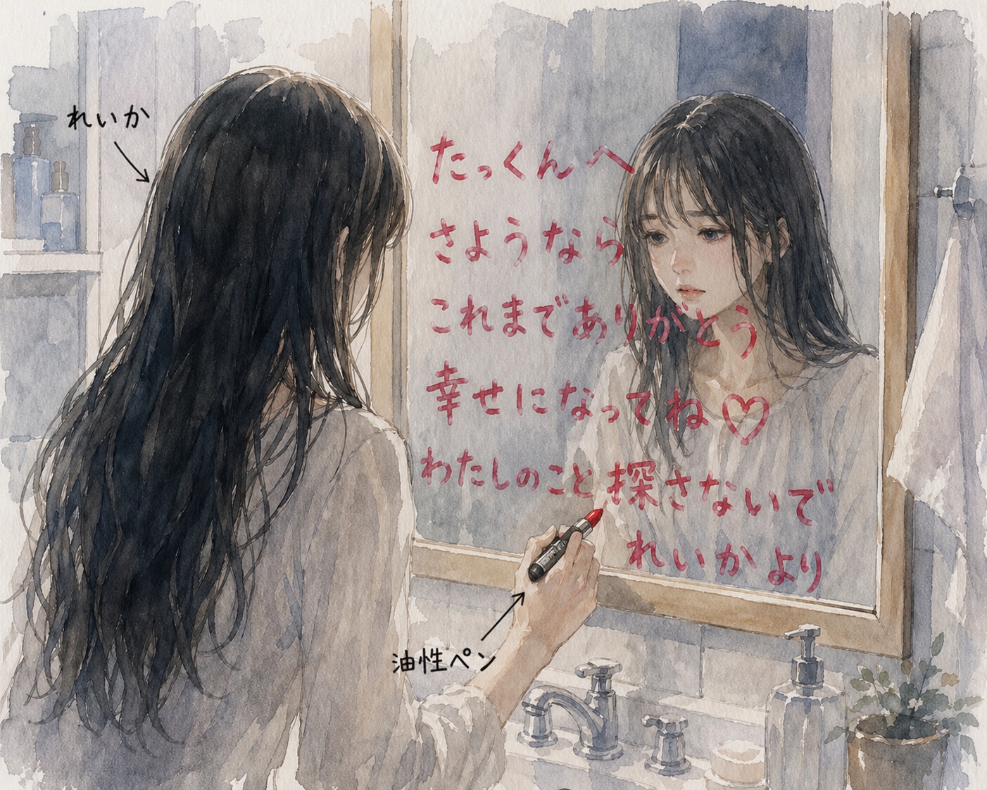 ルージュ、いや油性ペンの伝言 | の人気AIイラスト・グラビア