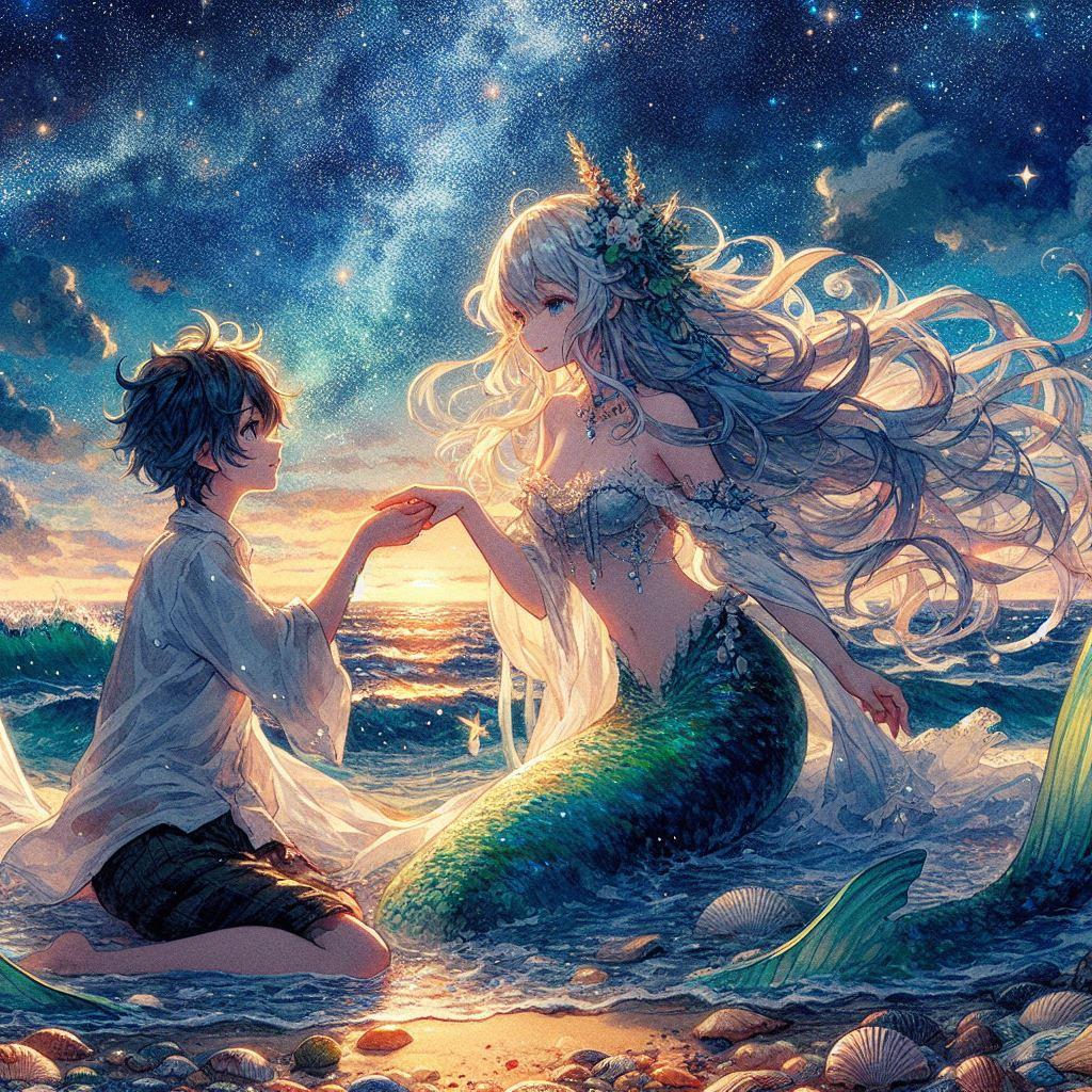 少年と人魚