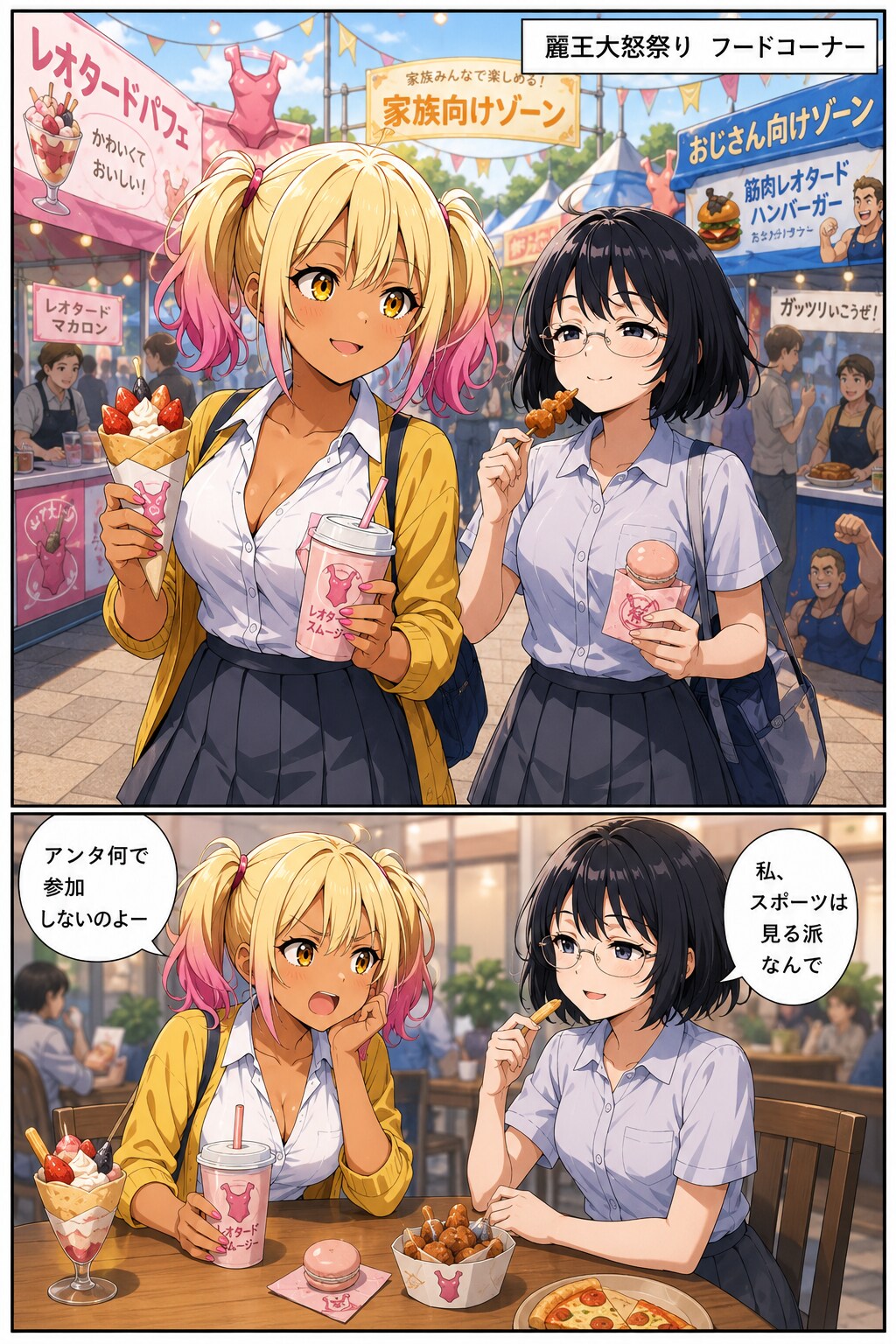 ギャル子in麗王太怒祭り②with眼鏡ちゃん。