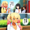 ギャル子in麗王太怒祭り②with眼鏡ちゃん。 2枚目