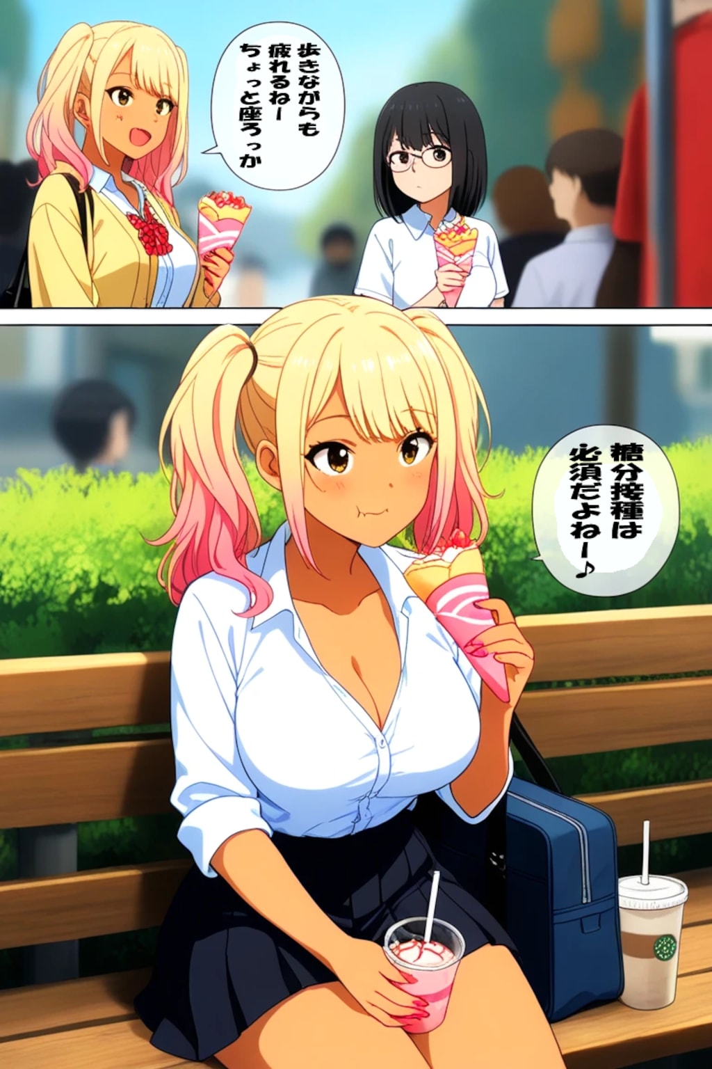 ギャル子in麗王太怒祭り②with眼鏡ちゃん。