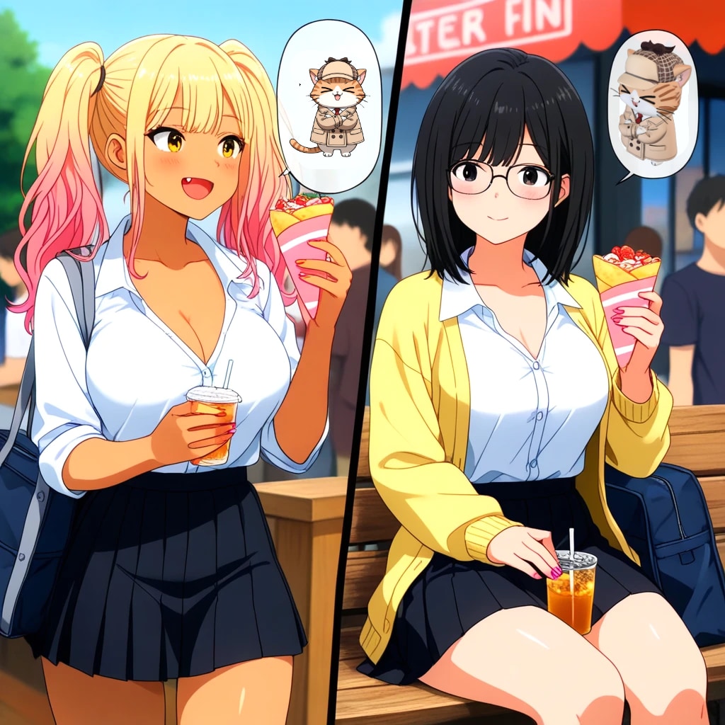 ギャル子in麗王太怒祭り②with眼鏡ちゃん。