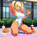 ギャル子in麗王太怒祭り②with眼鏡ちゃん。 8枚目