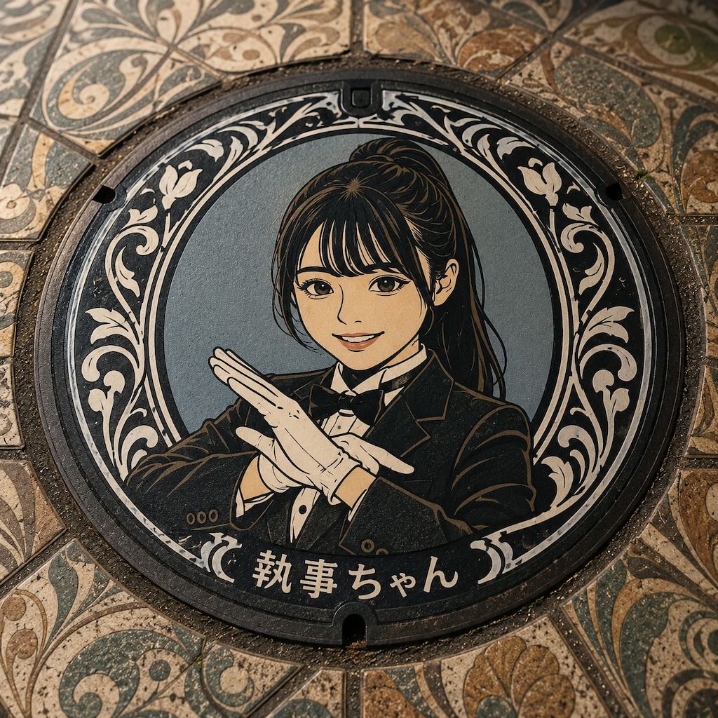 執事ちゃんのマンホールのふた