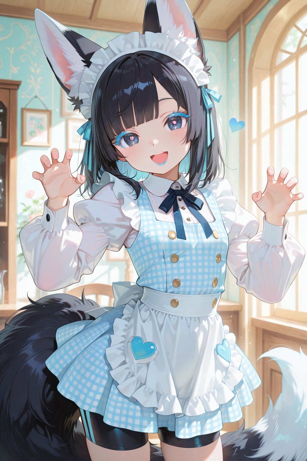 前回は失敗しちゃったけど美希ね❤️ちゃんと勉強したよ❤️………がぉー❤️ | の人気AIイラスト・グラビア