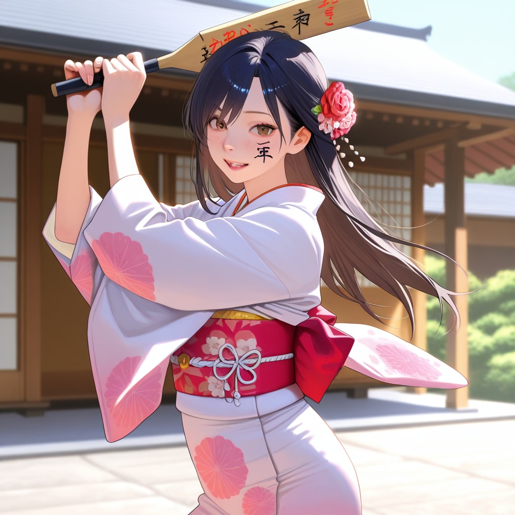 羽付き